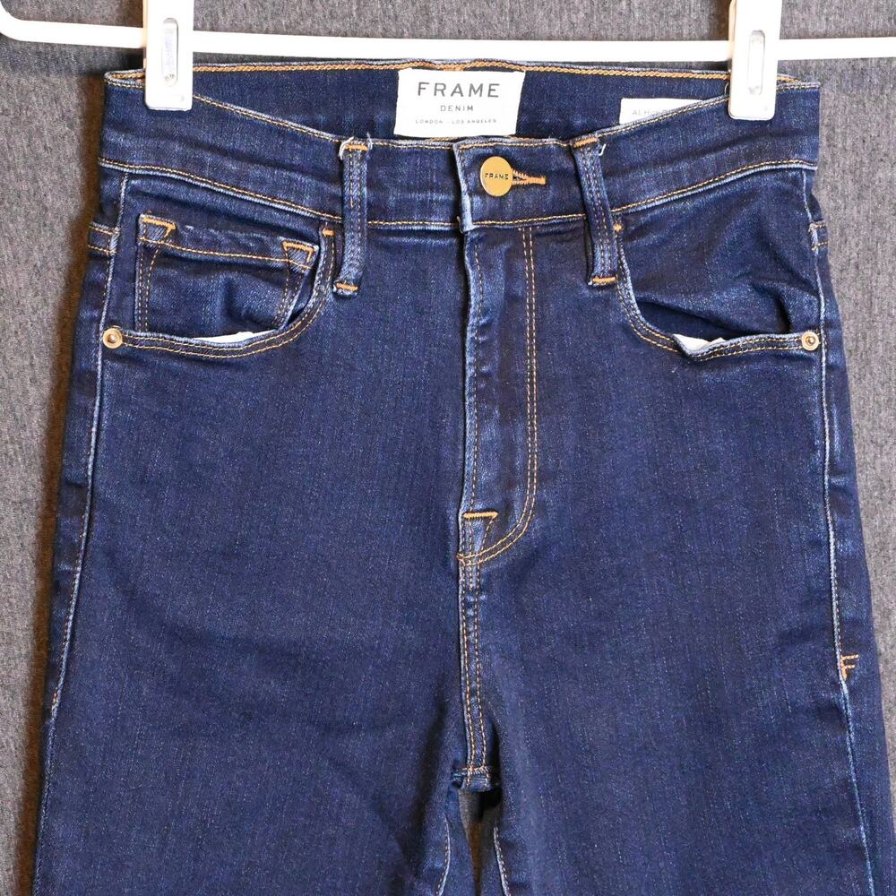 FRAME Denim Women's 23 (22x25 actual) Ali High Rise Cigarette Denim Jeans